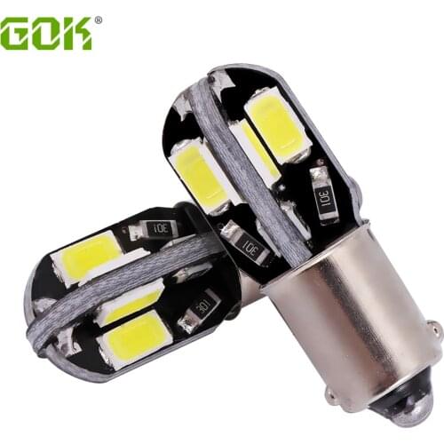4pcs/lot New Canbus BA9S led canbus 8SMD 5630 5730 ba9s t4w LED Bulb Vehicle Car Canbus Light led T10 194 8SMD 5730 Led Bulb