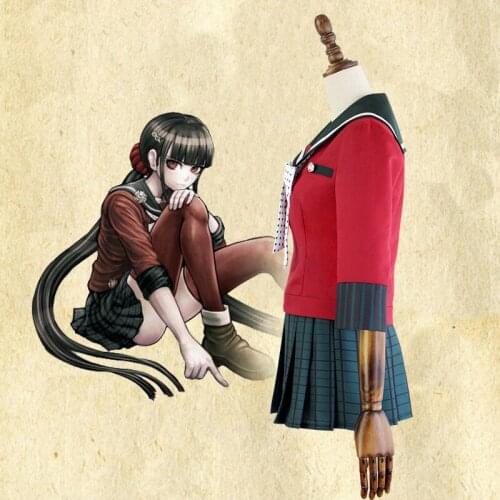 New 6PCS Danganronpa V3 Killing Harmony Harukawa Maki School Uniform Women Girl Cosplay Costume