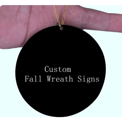 Custom Fall Wreath Signs Gnomes Wreath Signs Personalized Wreath Signs Wholesale Wooden Personalized Wreath Signs