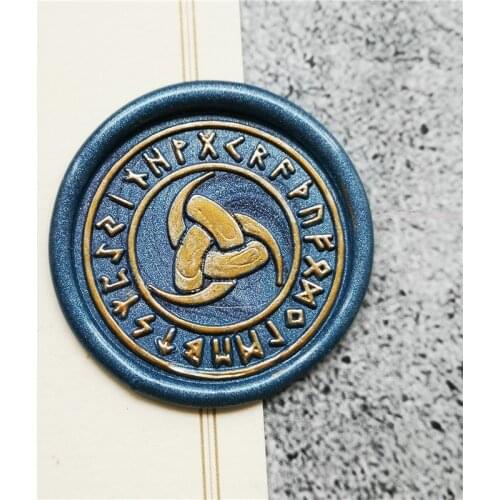 VIKING RUNE TRISKELION Wax Seal Stamp / Wedding Invite / Birthday Party Invitation / Envelope Letter Seal / Gift Box Set Message