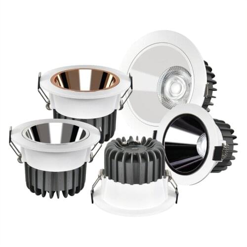 24° Spotlight 12W 15W 24W 36W LED COB Downlight Dimmable 110V 220V Ceiling Lamp Warm White/Cool White For Hotel Lighting