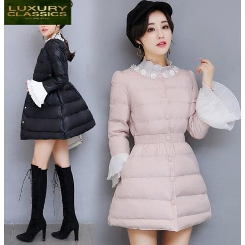 Vintage Winter Jacket Women Clothes 2021 Korean Padded Down Cotton Parka Warm Winter Coat Female Overcoat Hiver DM6026