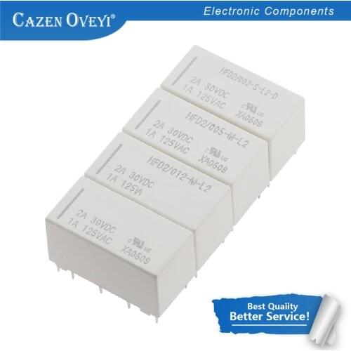 1pcs/lot Relay HFD2-012-S-L2-D HFD2/012-S-L2-D HFD2-012-M-L2 HFD2/012-M-L2 Double coil magnetic latching relay 1A 10 pin 125VAC