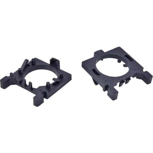 2Pcs Black Car LED Bulb Holder Adapter Sockets Base for MK2 H7 Halogen Upgrade to LED Base