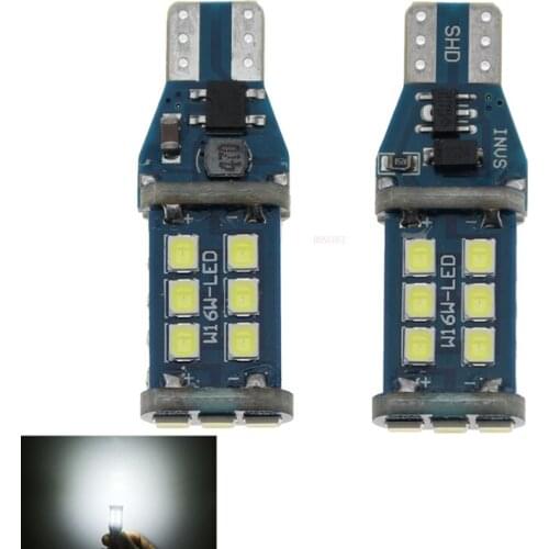 2x T15 W16W 15-SMD LED CANBUS Backup Reverse Light For kia k3 rio k2 3 armrest ceed sportage sorento cerato soul picanto optima