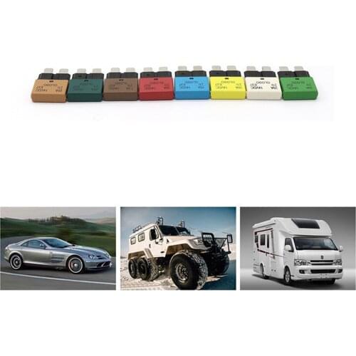 DC 28V 5A 7.5A 10A 15A 20A 25A 30A Circuit Breaker Fuse Reset Blade Auto-Reset For Boat Car Marine Truck