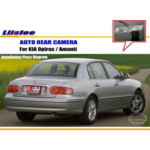 Liislee Rear View Camera / Parking Camera / Reverse Camera For KIA Opirus / Amanti / License Plate Lamp OEM