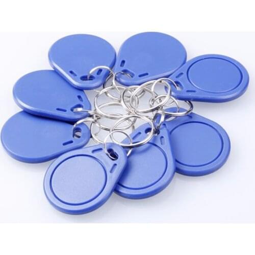 Free shipping(50 Pcs)125Khz RFID T5577/T5557 reWritable blue key Tags Proximity Rewritable chain for RFID copier