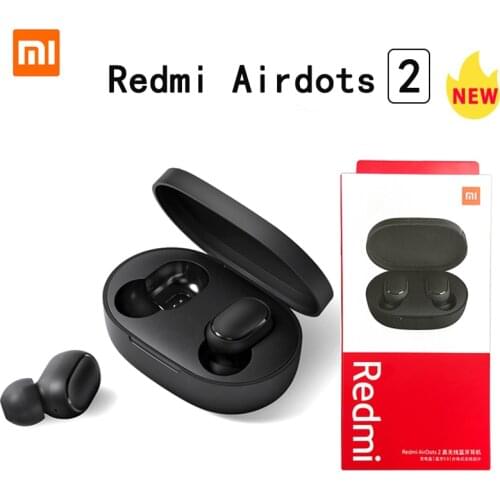 Xiaomi Redmi Airdots 2 Wireless Bluetooth 5.0 Earphone TWS Earbuds Basic 2 Auto Link Redmi Aridots 2 Mi True Wireless Headphones