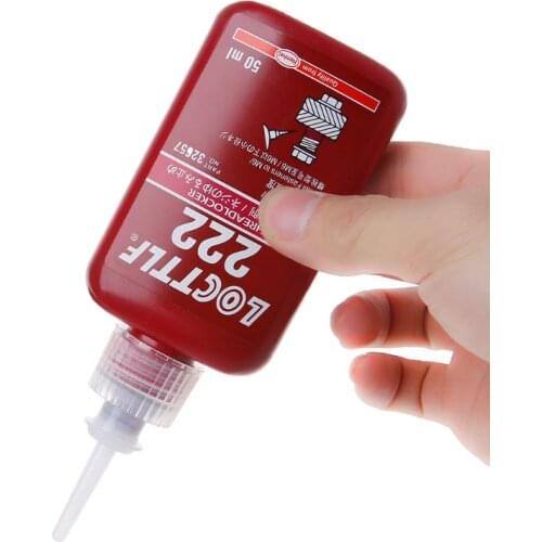 222 Thread Locker Adhesive Sealant Glue Locktite Prevent Oxidation Screw Use 50ML