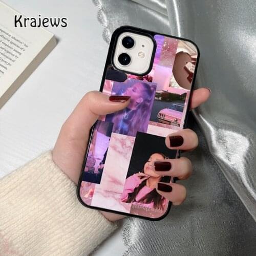 Krajews Ariana Grande coque Phone Case for iPhone 12 mini 5 6 6S 7 8 PLUS X XS XR 11 PRO MAX SE 2020 Back Cover Funda Shell