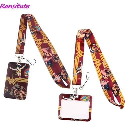 Ransitute R1622 Ability Woman Unisex Fashion Lanyards ID Badge Holder Bus Pass Case Cover Slip Bank Credit Card Holder Strap