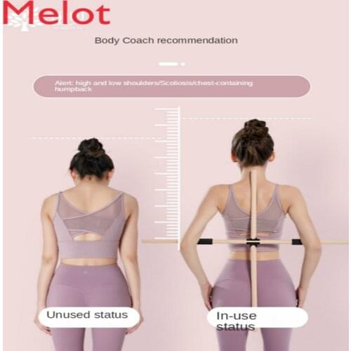 Shape Wooden Stick Open Shoulder Open Back Artifact Standing Posture Correction Humpback Correction Cross Yoga Stick Training