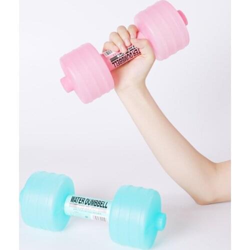 Imported Plastic Water-Filled Dumbbells For Ladies Fitness Equipment Slimming Body Shaping Dumbbells