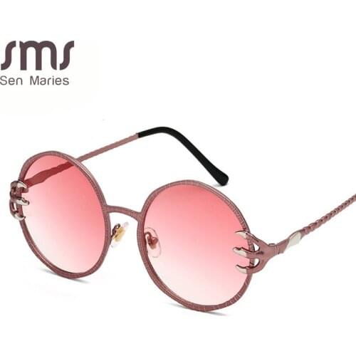 Classic Steampunk Sunglasses Men Women Sunglasses Luxury Brand Retro Round Sunglasses Metal Glasses Retro Eyglasses UV400