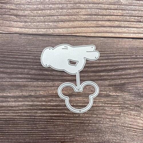 Metal Cutting Dies Hand and Ball Stencil DIY Scrapbook Paper Photo Craft Template Dies 2021 NEW