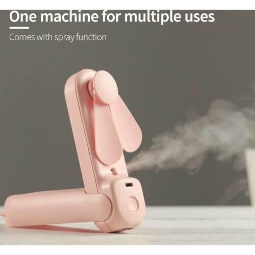 USB Mini Fold Fan Electric Portable Hold Small Air Cooler Originality Charging Household Electrical Appliances Desktop Ventilado