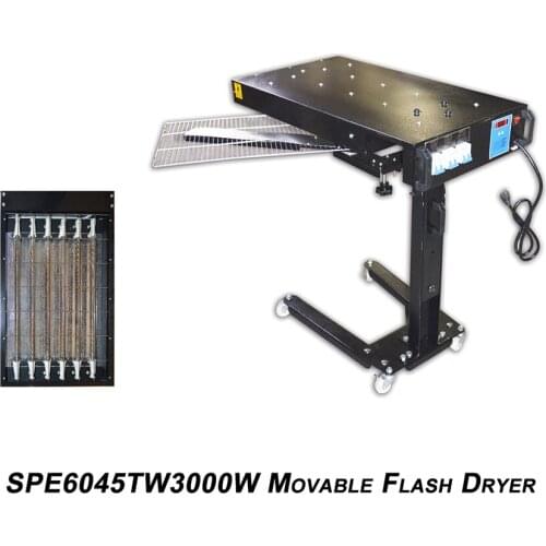3000W Mobile dryer screen printing oven silk screen drying hanger 006286