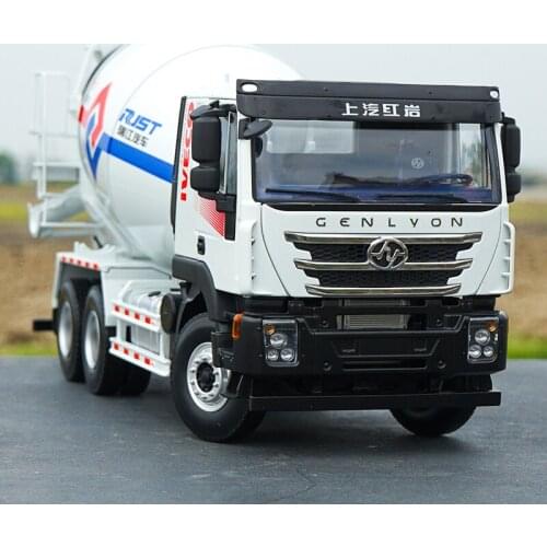 1/24 alloy die-casting simulation car model SAIC Hongyan Jieshi Ruijiang concrete mixer adult collection childrens toy display