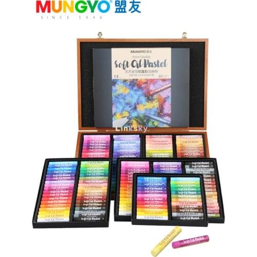 Mungyo Artists quality Soft Oil Pastels Set of 24,36,48,72, Assorted Colors,MOPA series,Easily Blended,Dry or with Solvents