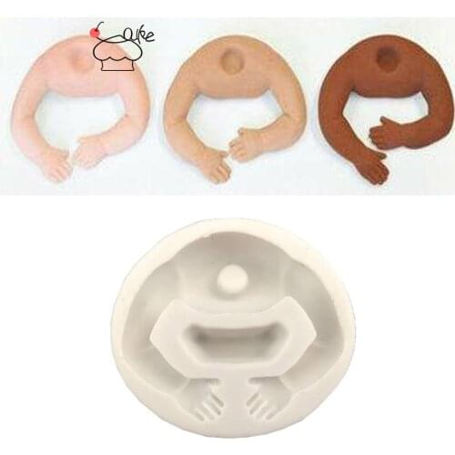 Aouke Molds Arms Set Silicone Mold 3D Fondant Mold Cakes Decorating Tools DIY Gumpaste Kitchen Bakeware K131
