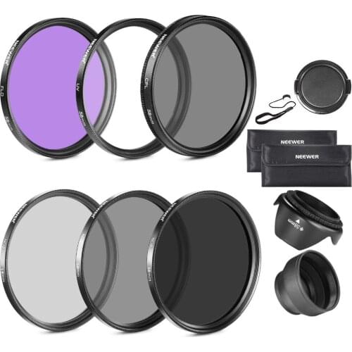 Neewer 58MM Lens Filter Accessory Kit for CANON EOS Rebel T5i T4i T3i T3 T2i T1i XT XTi XSi SL1 DSLR Cameras
