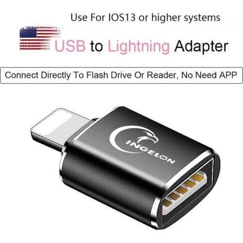 OTG card reader to camera for lightning adapter USB cable earphone Connector Electric piano MIDI Keyboard for USB Flash Drive