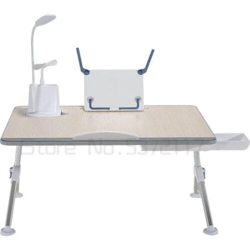 Bed desk folding adjustable lazy notebook rack computer table board