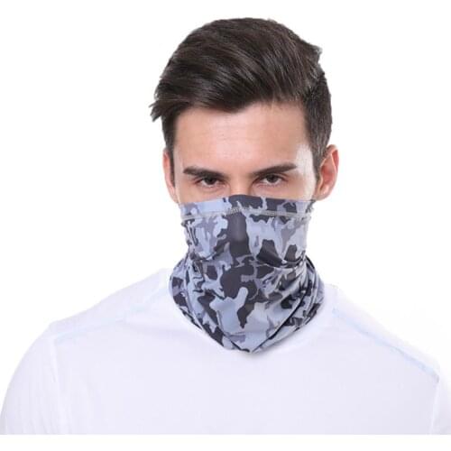 Outdoor Cycling Ice Silk Face Mask Scarf Sports Neck Masks Windproof Bicycle Mask Breathable Seamless Bandanas 1