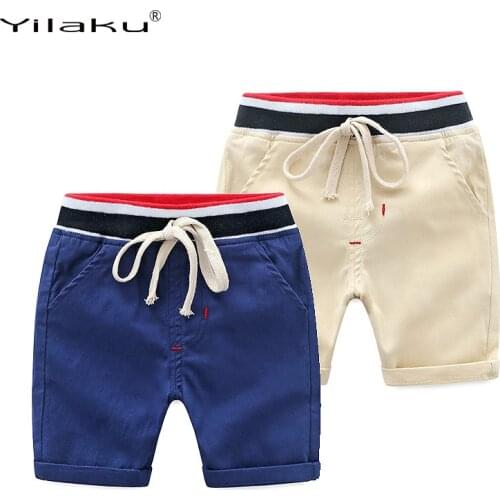 Yilaku baby boys shorts 100% cotton kids shorts 90 size can open short garcon children short enfant CI062