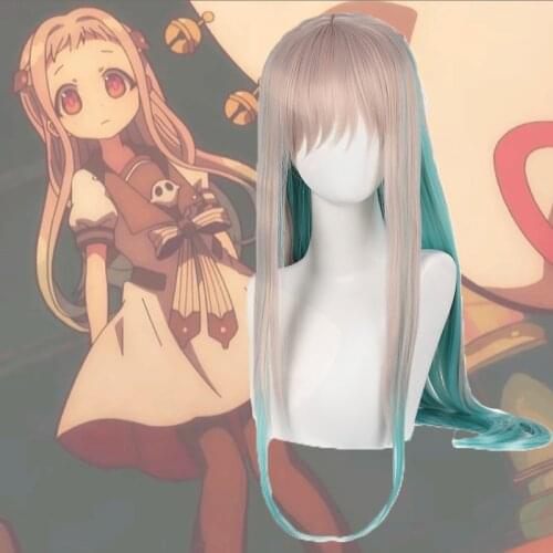 78cm Toilet-Bound Hanako-kun Nene Yashiro Cosplay Wig Women Heat Resistant Synthetic Long Straight Hair Wig Free Wig Cap C42K125