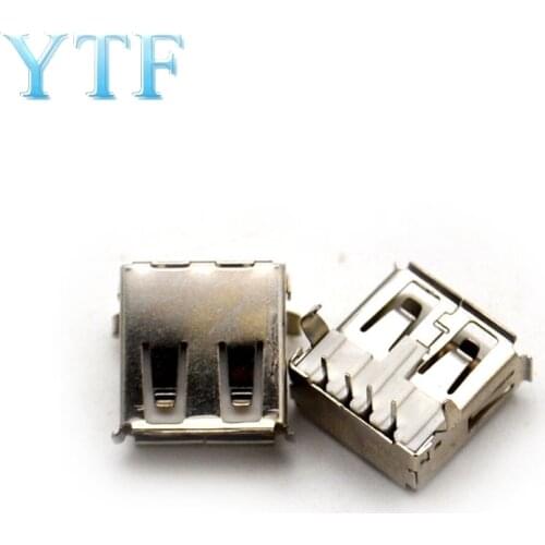 USB Interface Female Seat (90 Degree Curved Foot) USB Female Base On The Computer A Mother Copper Needle