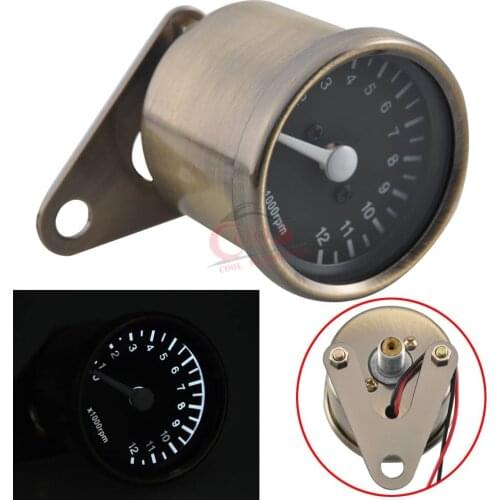 12V Meter Scooter Tachometer Gauge Night Light Motorcycle Instruments Speed Indicator Motorcycle Instrument Accessories