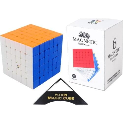 2021 YuXin Little Magic 6x6x6 Magnetic Cube Speed Puzzle Stickerless Educational Toys Magico Cubo