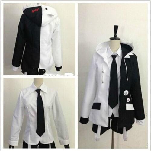 Anime Super Dangan Ronpa 2 Cos Danganronpa Monokuma School Uniform Outfit Cosplay Costumes Unisex Dress Free Shipping