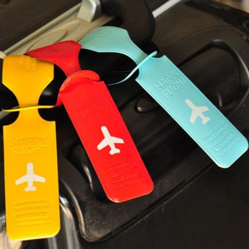 Travel Luggage Tag Cover Creative Accessories Suitcase ID Baggage Tag Holder Letter Baggage Boarding Tags Portable Label