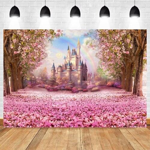 Wedding Photocall Flower Marriage Birthday Valentines Day Backdrop Castle Photography Background Photo Studio Photophone