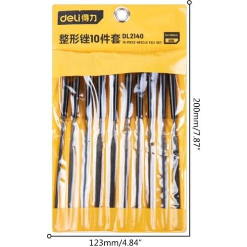 L74D Mini Needle File Round /Tapered Round/Half Round/Barrette/Crossing/Knife/Equaling /Warding/Square/Three Square 10Pcs