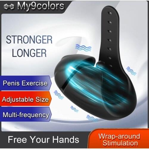 MY9COLORS Penis Delay Trainer Vibrator Blowjob Masturbator Cup Hands Free Reduce Sensitivity Glans Penis Exerciser Adult Sex Toy