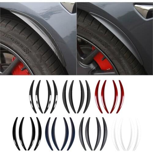 Car Wheel Eyebrow Arch Trim Side Fender Flare Strip For Tesla Model 3 2017 2018 2019 2020 4Pcs/Set