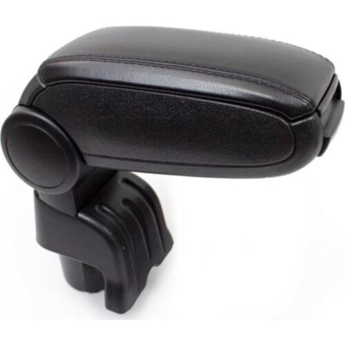 Armrest for Volkswagen Polo 6r Armrest Between 2010-2017 123 BLACK