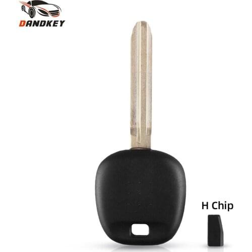 Dandkey Transponder Blank Key Shell For Toyota Rav4 Prado Corolla Camry Reiz Highlander Yaris Corolla Uncut No Logo H Chip