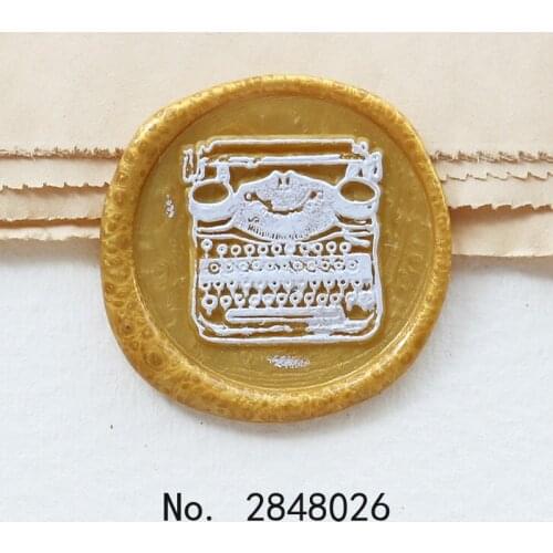 Retro typewriter Wax seal stamp,Party Wax Seal Stamp Kit invitation seal,gift envelope packing seal,Typewriter stamp
