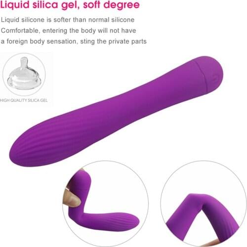 Sexy Vibrator Small Waist Female Vibrating G-Spot AV Stick Erotic Sex Toys Vibrators for Women Men Couples All-inclusive Silicon