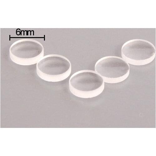 6mm Flat-Convex Beam Collimation Glass Lens 532nm Green 650nm Red Laser LD