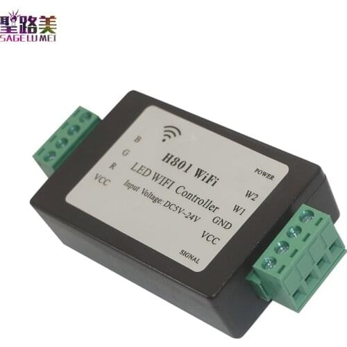 H801 RGB RGBW WiFi LED Controller 4CH*4A output DC5-24V input For 5050 2835 3528 SMD led strip light tape ribbon