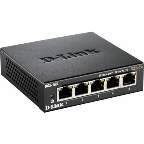 Switch D-Link DGS-105 5 p 10 / 100 / 1000 Mbps
