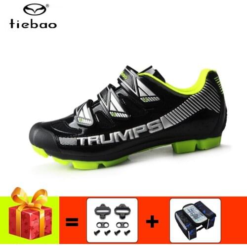 Tiebao mountain bike shoes men professional cycling sneakers sapatilha ciclismo mtb self-locking breathable riding bicycle shoes