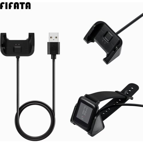 FIFATA For Xiaomi Huami Amazfit Bip A1608 USB Charger Cable Cradle Replacement Charging Dock 1M Charging Line For Huami Amazfit
