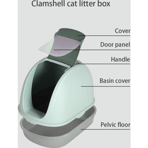 Cat Litter Box Fully Enclosed Cat Litter Box Covered Litter Box Large Cat Poop Box Litter Box Cat Supplies Deodorant Cat Toilet
